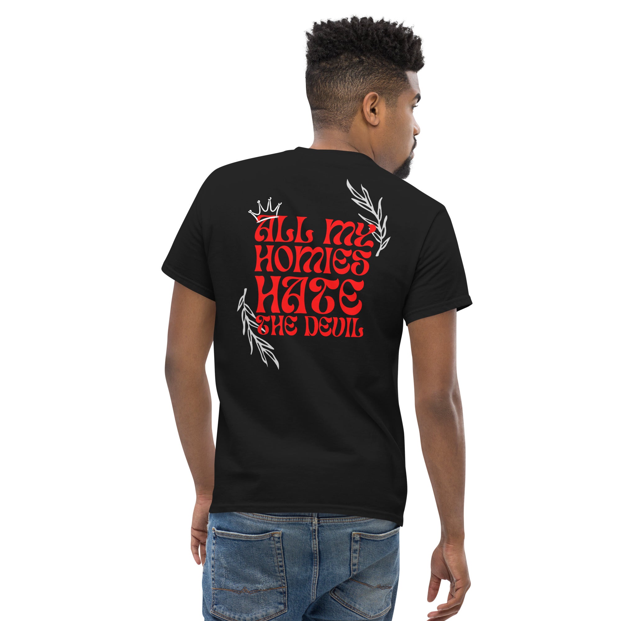 All My Homies hate the Devil short Tee – AllMyHomies.co