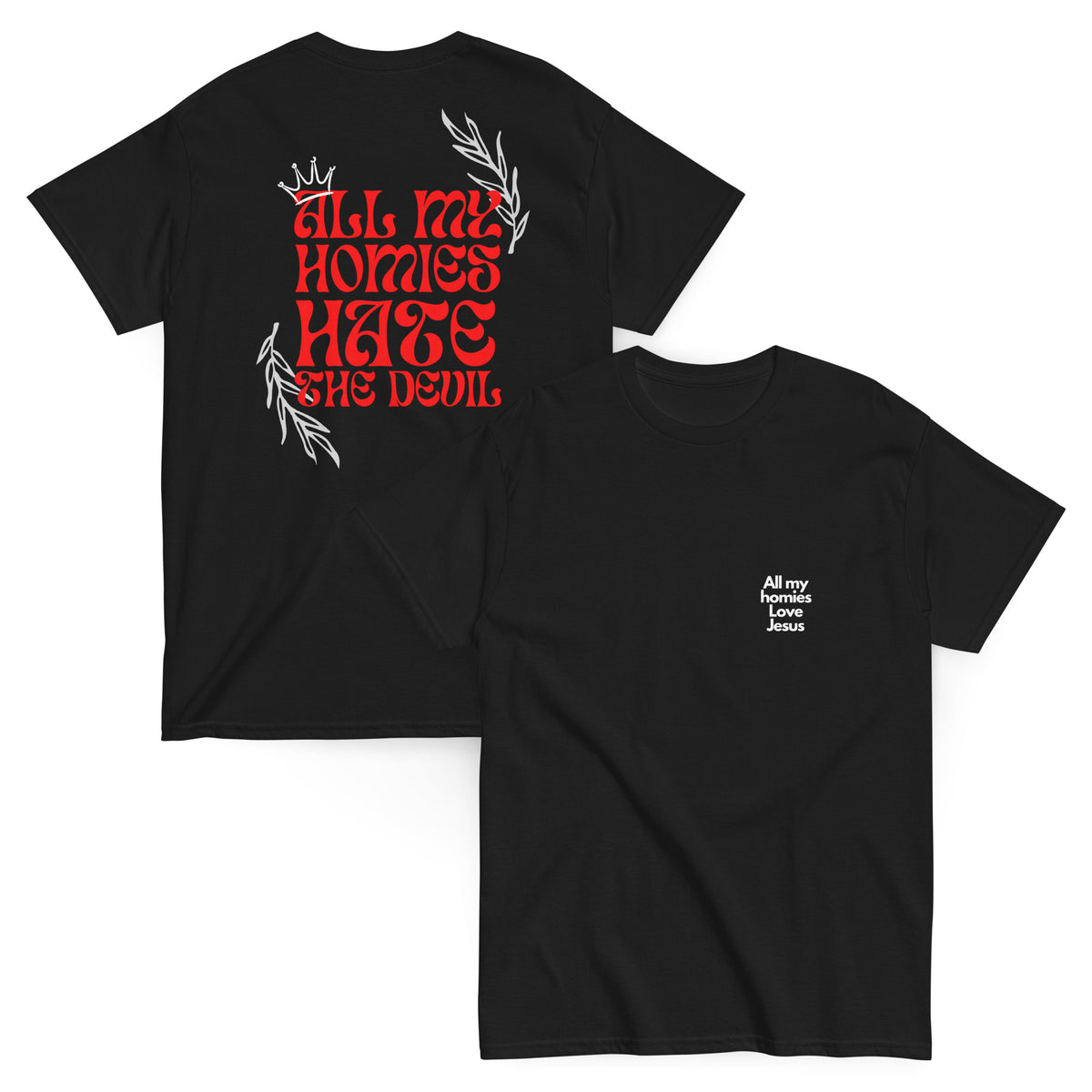 All My Homies hate the Devil short Tee – AllMyHomies.co